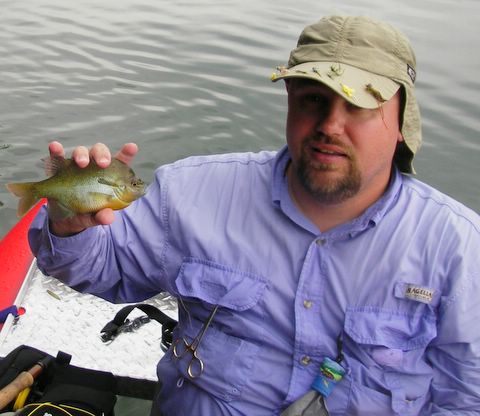 Picture: The Author with a sunfish