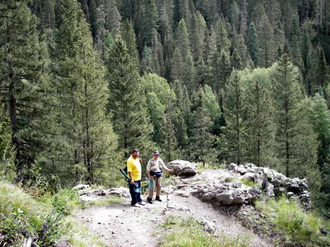 Photo of Ken Jones on the Trail along the West Fork of the San Juan river