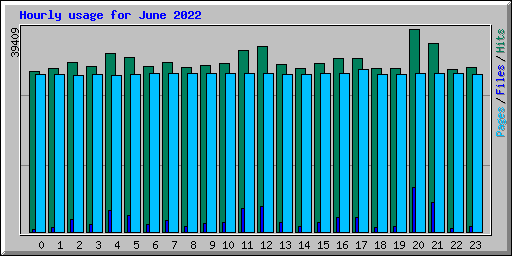 Hourly usage for June 2022