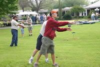 Terry and the Young caster making a cast